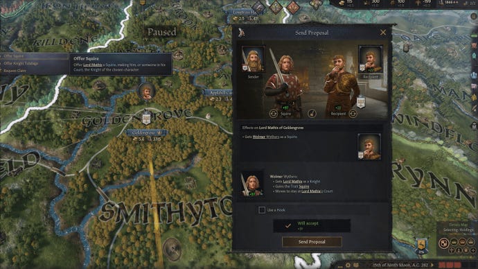Top-down view of Crusader Kings 3's Game Of Thrones mod