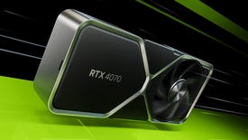 A render of the Nvidia GeForce RTX 4070 Founders Edition graphics card.